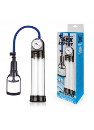 Прозрачная вакуумная помпа Sex Expert с манометром - Sex Expert - в Ельце купить с доставкой