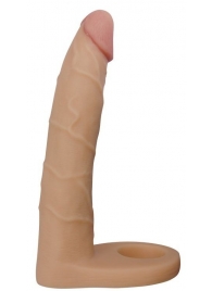 Телесная насадка-фаллоимитатор для двойного проникновения - 17 см. - Lovetoy - купить с доставкой в Ельце