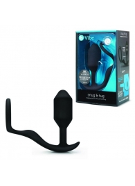 Черное эрекционное кольцо с анальным плагом Snug   Tug - b-Vibe - в Ельце купить с доставкой