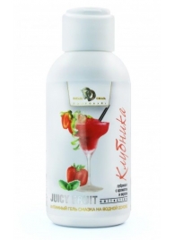 Интимный гель-смазка JUICY FRUIT с ароматом клубники - 100 мл. - БиоМед - купить с доставкой в Ельце