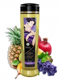 Массажное масло Libido Exotic Fruits с ароматом экзотических фруктов - 240 мл. - Shunga - купить с доставкой в Ельце