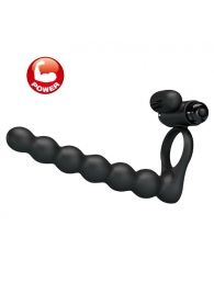 Черная насадка для двойной стимуляции Hercules Penis Sheath III - 15,3 см. - Baile - купить с доставкой в Ельце
