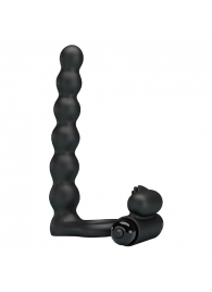 Черная насадка для двойной стимуляции Hercules Penis Sheath III - 15,3 см. - Baile - купить с доставкой в Ельце