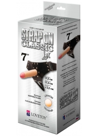 Пояс-трусики с насадкой Classic lux-Duke - 17,5 см. - LOVETOY (А-Полимер) - купить с доставкой в Ельце