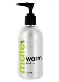 Лубрикант с согревающим эффектом MALE Cobeco Warm Lubricant - 250 мл. - Cobeco - купить с доставкой в Ельце