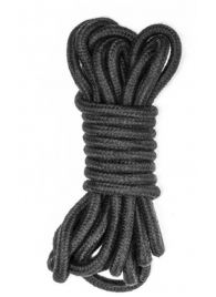 Черная веревка Do Not Disturb - 5 м. - Lola Games - купить с доставкой в Ельце