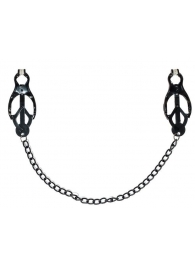 Зажимы на соски Darkside с цепочкой - Lola Games - купить с доставкой в Ельце