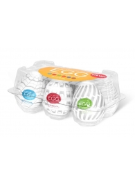 Набор из 6 мастурбаторов Tenga EGG Easy Beat с различным рельефом - Tenga - в Ельце купить с доставкой