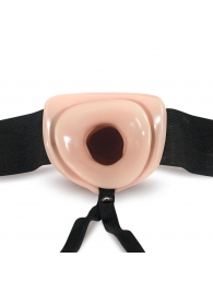 Телесный полый страпон Dr. Skin 6 Inch Hollow Strap On - 15,2 см. - Blush Novelties - купить с доставкой в Ельце