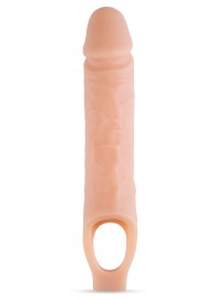 Телесный реалистичный фаллоудлинитель 10 Inch Silicone Cock Sheath Penis Extender - 25,4 см. - Blush Novelties - в Ельце купить с доставкой