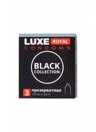 Черные презервативы LUXE Royal Black Collection - 3 шт. - Luxe - купить с доставкой в Ельце