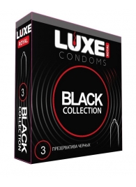 Черные презервативы LUXE Royal Black Collection - 3 шт. - Luxe - купить с доставкой в Ельце