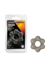 Дымчатое эрекционное кольцо Stay Hard Thick Bead Cock Ring - Blush Novelties - в Ельце купить с доставкой