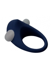 Гладкое синее эрекционное виброкольцо STIMU RING - Dream Toys - в Ельце купить с доставкой