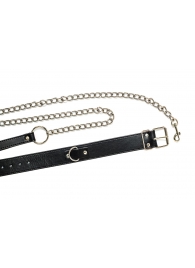 Черный ошейник с поводком Wild - Lola Games - купить с доставкой в Ельце