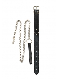 Черный ошейник с поводком Wild - Lola Games - купить с доставкой в Ельце