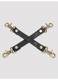 Черный фиксатор для манжет Bound to You Faux Leather Hogtie - Fifty Shades of Grey - купить с доставкой в Ельце