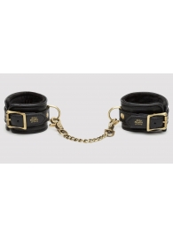 Черные наручники Bound to You Faux Leather Wrist Cuffs - Fifty Shades of Grey - купить с доставкой в Ельце