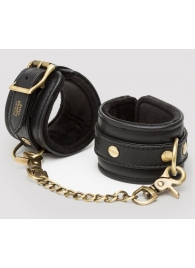 Черные наручники Bound to You Faux Leather Wrist Cuffs - Fifty Shades of Grey - купить с доставкой в Ельце