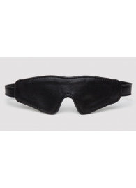 Черная плотная маска на глаза Bound to You Faux Leather Blindfold - Fifty Shades of Grey - купить с доставкой в Ельце