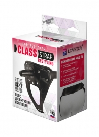 Черный пояс для насадок CLASS STRAP Restyling - LOVETOY (А-Полимер) - купить с доставкой в Ельце