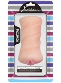 Телесный мастурбатор-вагина X-Basic Pocket Pussy без вибрации - Lovetoy - в Ельце купить с доставкой