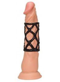 Чёрная насадка-сетка на пенис Orgasmus Wunder - Orion - в Ельце купить с доставкой
