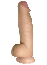 Телесный реалистичный фаллоимитатор на черных трусиках Real Big Strap-On - 34,5 см. - LOVETOY (А-Полимер) - купить с доставкой в Ельце