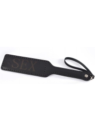 Черная гладкая шлепалка SEX - 35 см. - Sitabella - купить с доставкой в Ельце