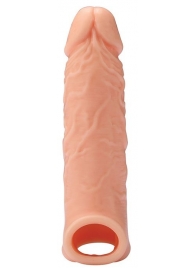 Телесная насадка EXTENDER WITH BALL STRAP 6.5 - 17 см. - Dream Toys - в Ельце купить с доставкой