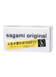Презервативы Sagami Original 0.02 L-size увеличенного размера - 10 шт. - Sagami - купить с доставкой в Ельце