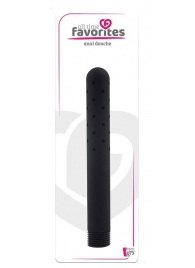 Черная насадка для анального душа ANAL DOUCHE - 15 см. - Dream Toys - купить с доставкой в Ельце
