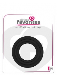 Набор из 3 эрекционных колец SILICONE COCKRINGS - Dream Toys - в Ельце купить с доставкой