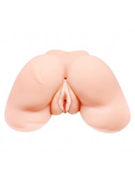 Телесная вибровагина Julie с 2 рабочими отверстиями - Baile - в Ельце купить с доставкой