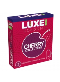 Презервативы с ароматом вишни LUXE Royal Cherry Collection - 3 шт. - Luxe - купить с доставкой в Ельце
