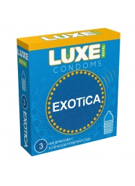 Текстурированные презервативы LUXE Royal Exotica - 3 шт. - Luxe - купить с доставкой в Ельце
