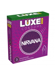 Презервативы с увеличенным количеством смазки LUXE Royal Nirvana - 3 шт. - Luxe - купить с доставкой в Ельце