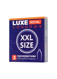 Презервативы увеличенного размера LUXE Royal XXL Size - 3 шт. - Luxe - купить с доставкой в Ельце