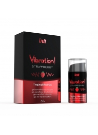 Жидкий интимный гель с эффектом вибрации Vibration! Strawberry - 15 мл. - INTT - купить с доставкой в Ельце