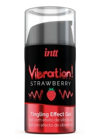 Жидкий интимный гель с эффектом вибрации Vibration! Strawberry - 15 мл. - INTT - купить с доставкой в Ельце