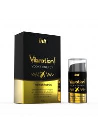 Жидкий интимный гель с эффектом вибрации Vibration! Vodka Energy - 15 мл. - INTT - купить с доставкой в Ельце