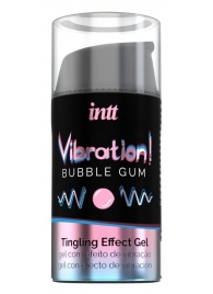 Жидкий интимный гель с эффектом вибрации Vibration! Bubble Gum - 15 мл. - INTT - купить с доставкой в Ельце