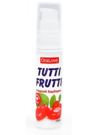 Гель-смазка Tutti-frutti со вкусом барбариса - 30 гр. - Биоритм - купить с доставкой в Ельце