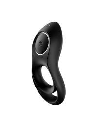 Черное эрекционное виброкольцо Legendary Duo - Satisfyer - в Ельце купить с доставкой