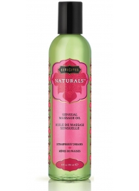 Массажное масло Naturals Strawberry Dreams с ароматом клубники - 236 мл. - Kama Sutra - купить с доставкой в Ельце