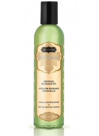 Массажное масло Naturals Vanilla Sandalwood с ароматом ванили и сандала - 236 мл. - Kama Sutra - купить с доставкой в Ельце