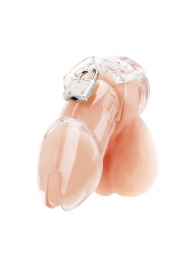 Прозрачная клетка целомудрия Acrylic See-thru Chastity Cage - BlueLine - купить с доставкой в Ельце
