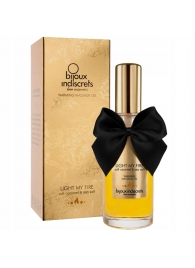 Массажное масло Light My Fire с ароматом карамели - 100 мл. - Bijoux Indiscrets - купить с доставкой в Ельце