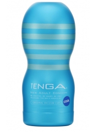 Мастурбатор с охлаждающей смазкой TENGA Original Vacuum Cup Cool - Tenga - в Ельце купить с доставкой