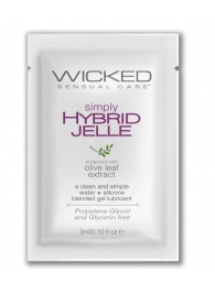 Гель-лубрикант на водно-силиконовой основе Simply Hybrid Jelle - 3 мл. - Wicked - купить с доставкой в Ельце